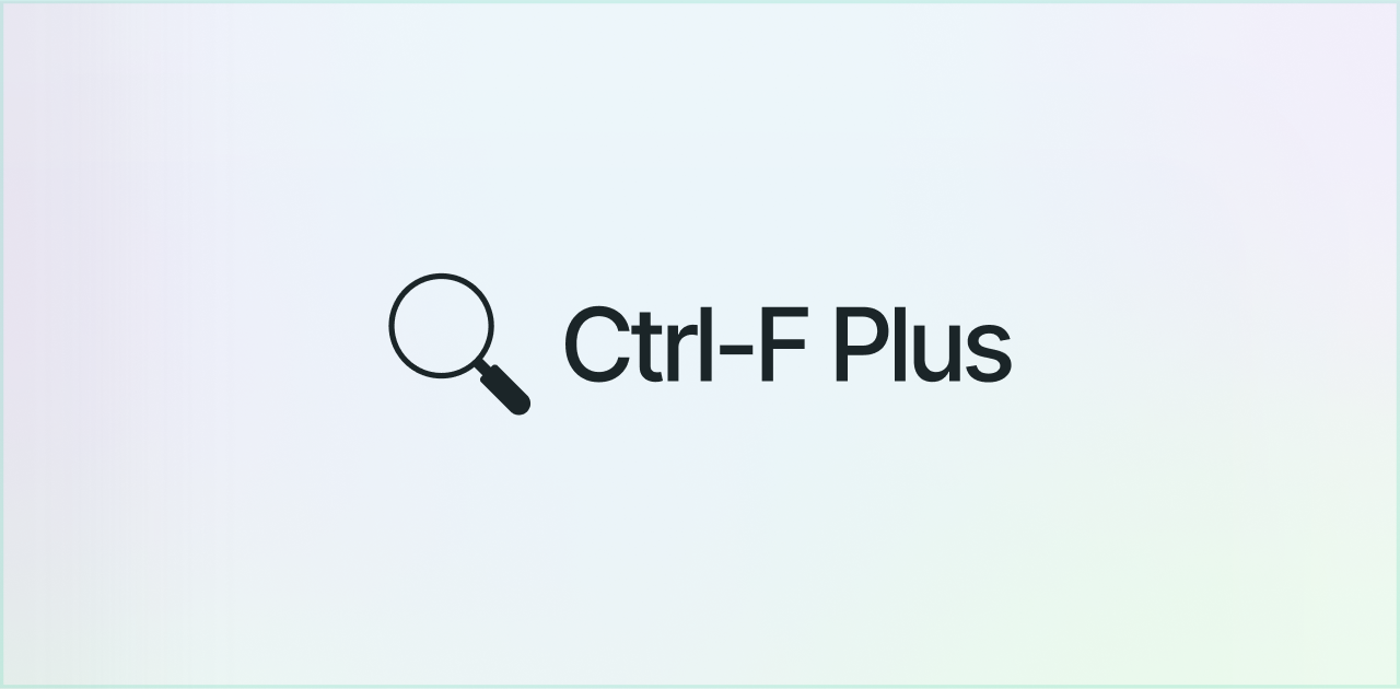 CtrlF Plus Ctrl+F Search Across All Tabs